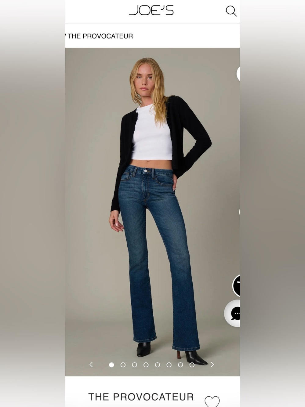 Joe's Jeans The Provocateur Petite Bootcut - Size 30 "Stephaney" Wash
